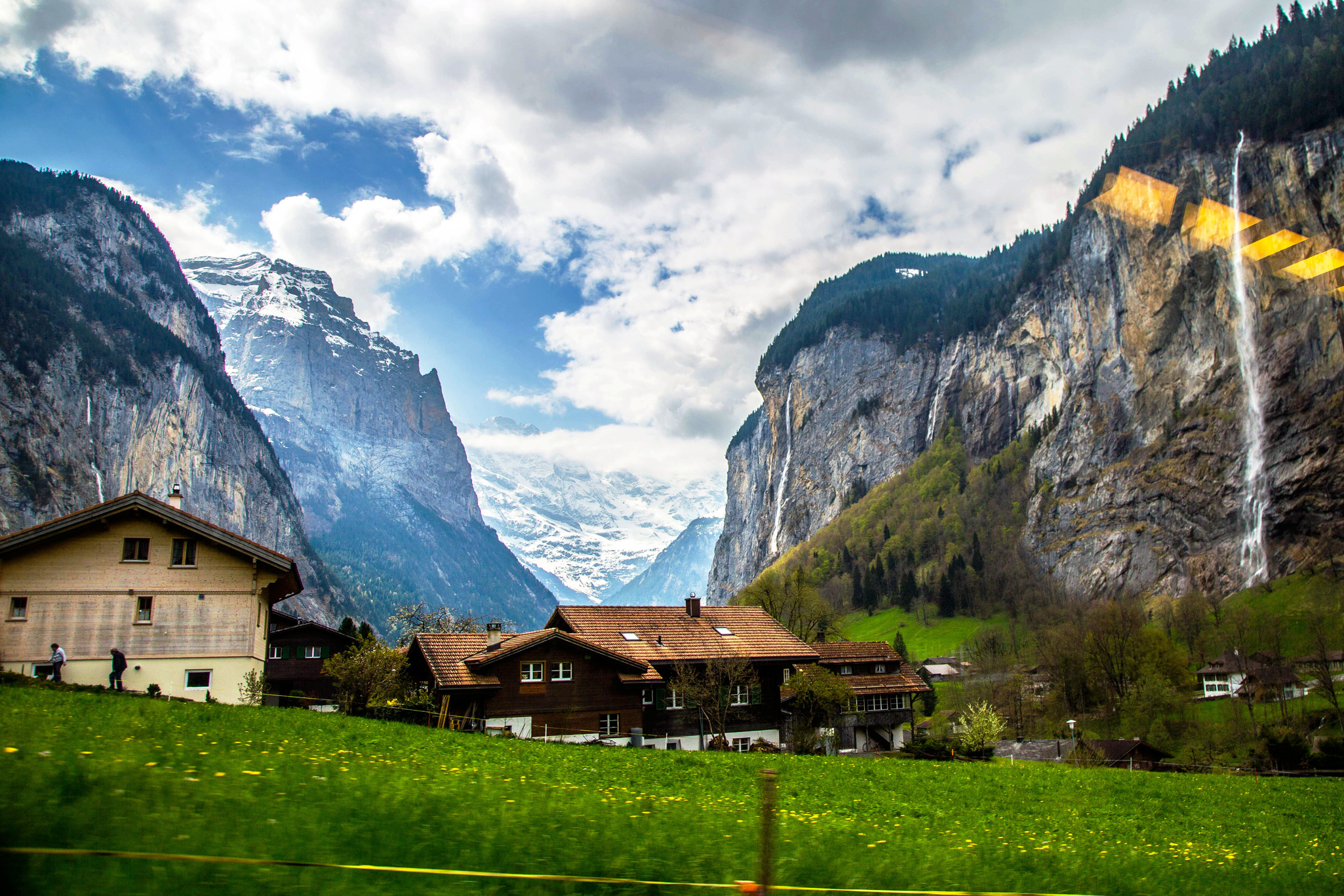 Houses at Lauterbrunnen, Switzerland